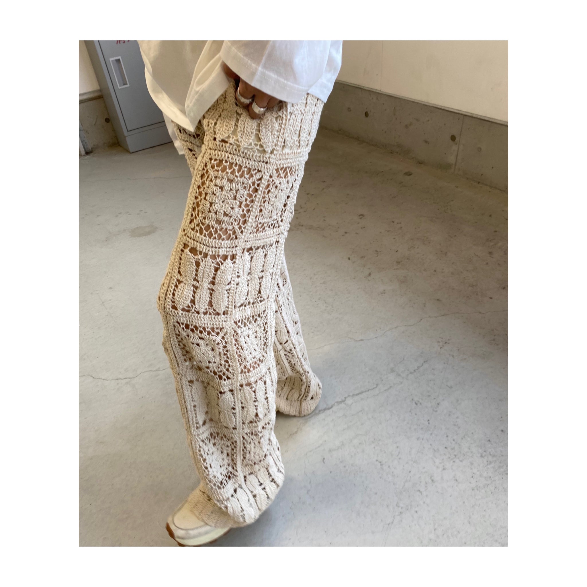 vintage flowernetpants