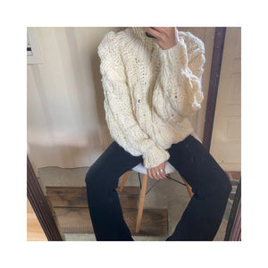 volume handmade cardigan