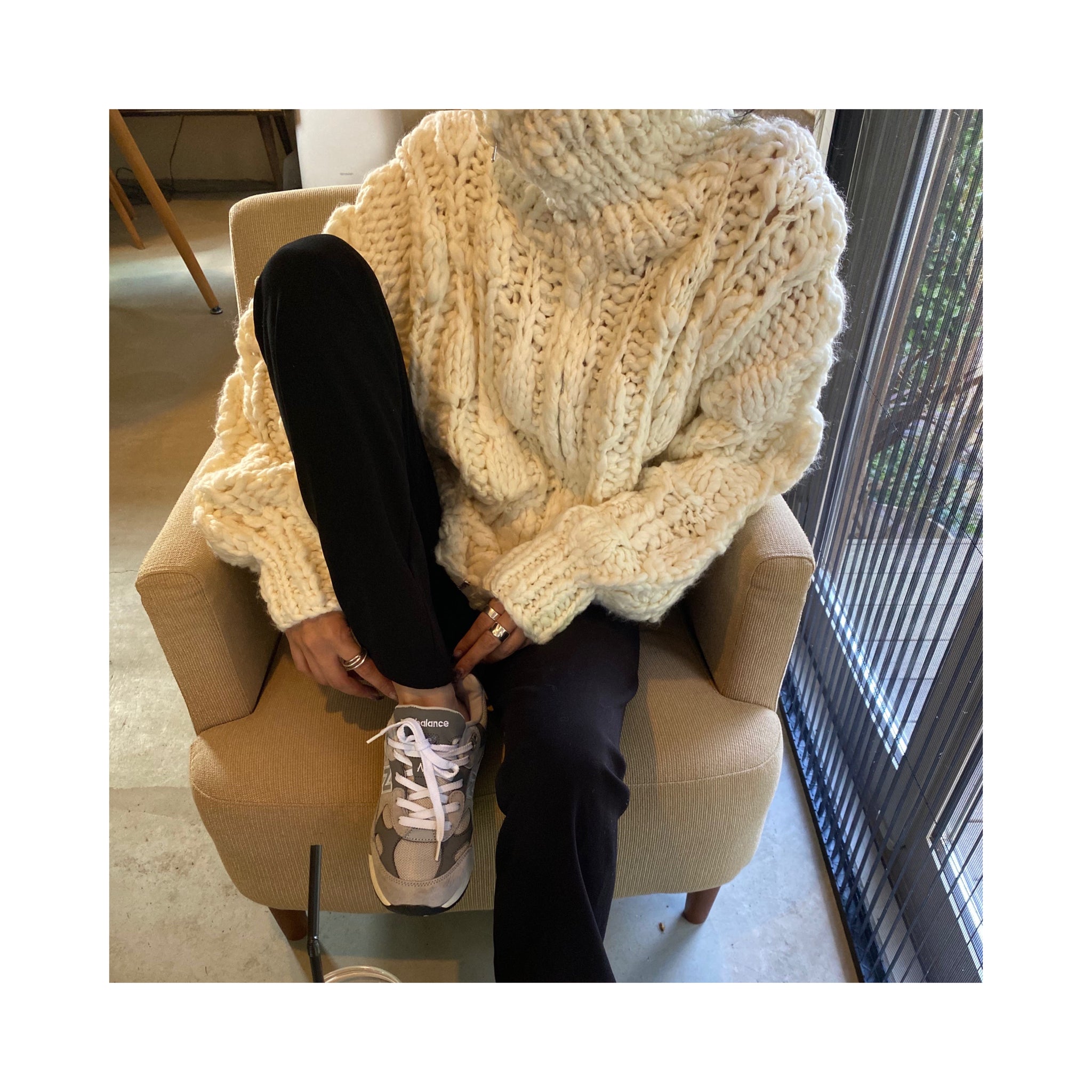 volume handmade cardigan