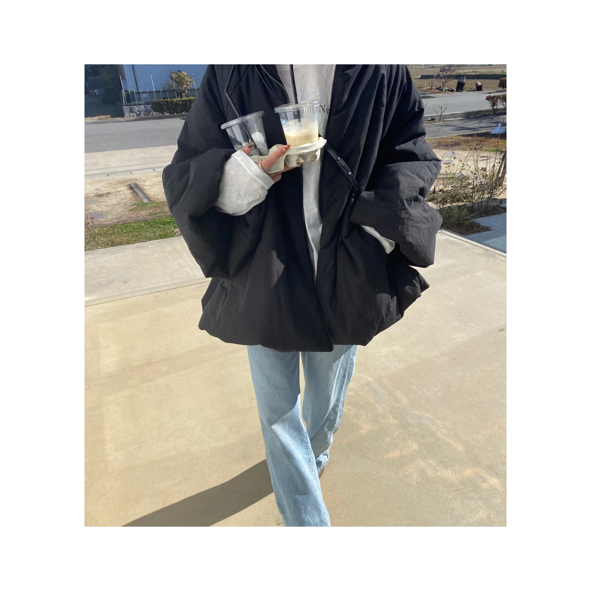 flare ball downjacket