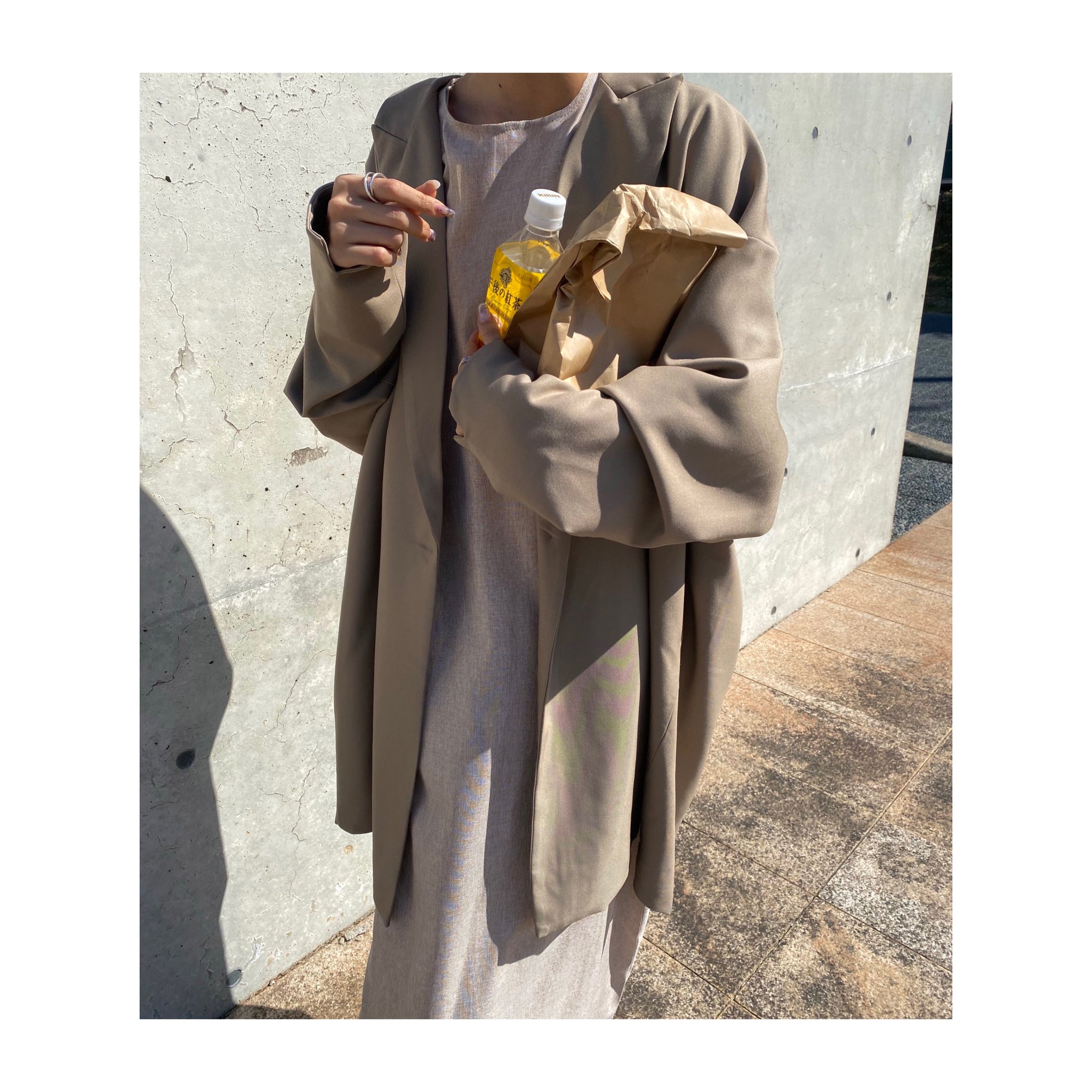 linen long ONE PIECE