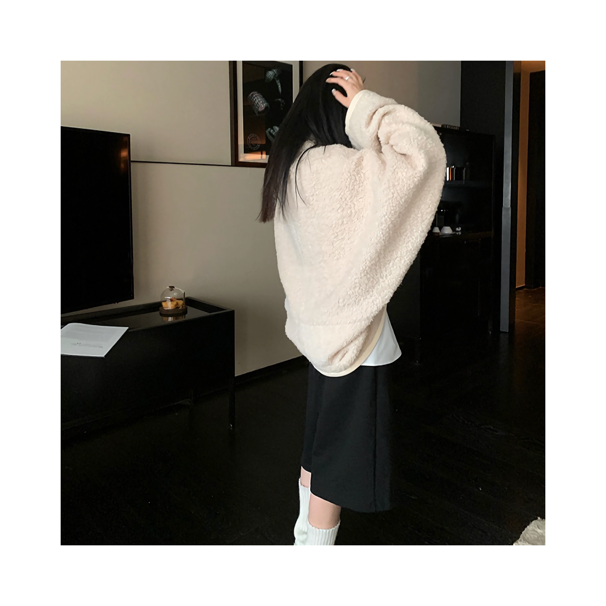 wool short outcardigan