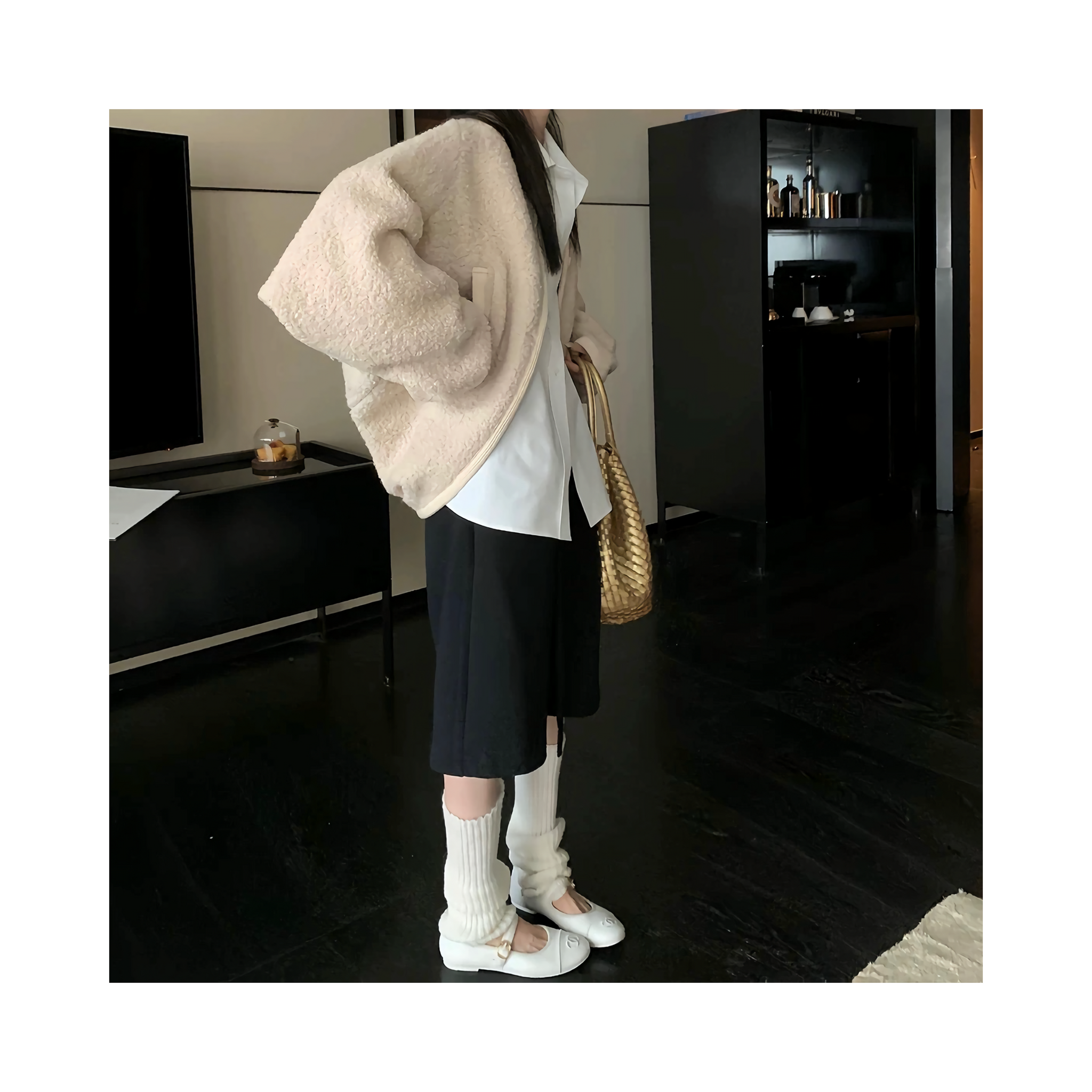 wool short outcardigan