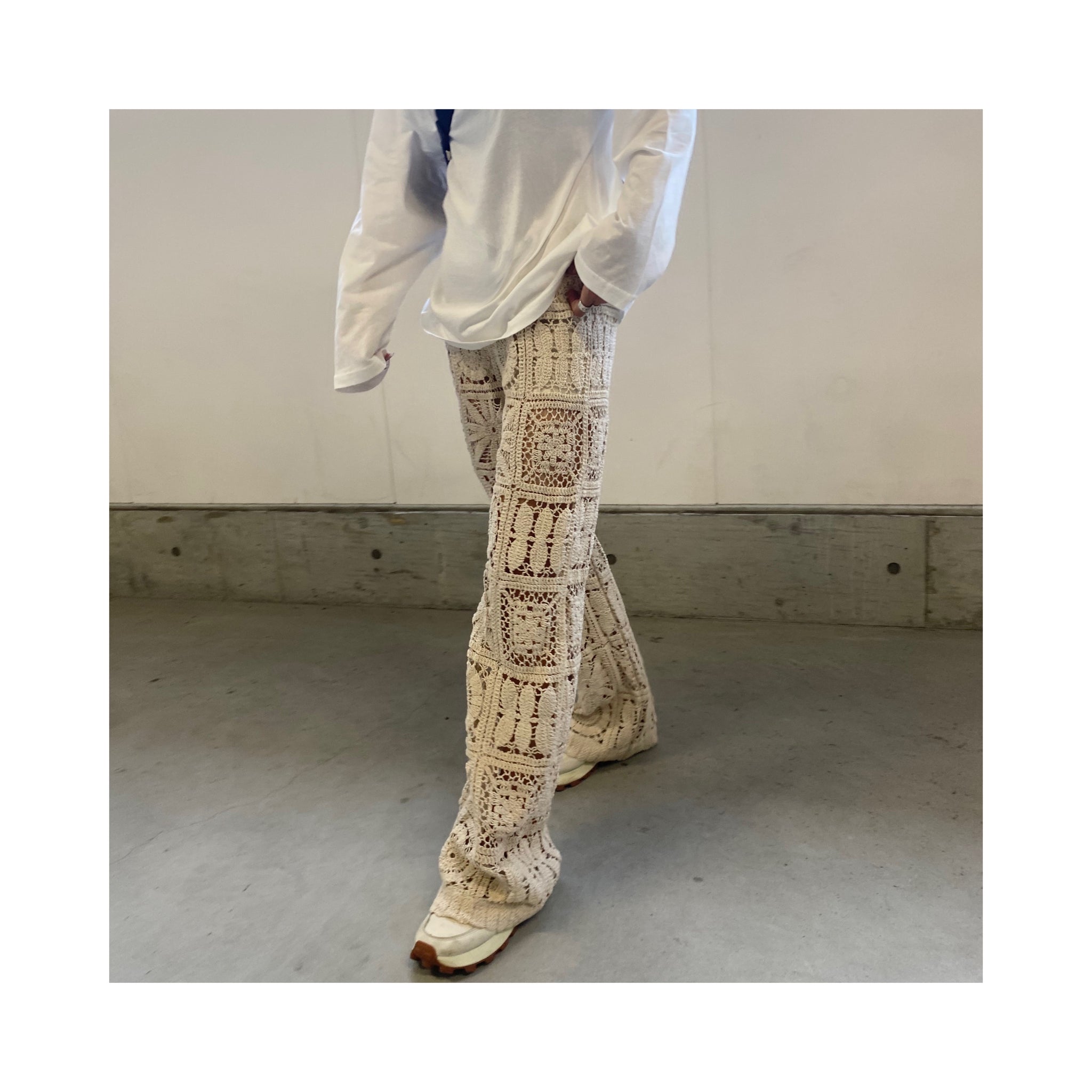 vintage flowernetpants