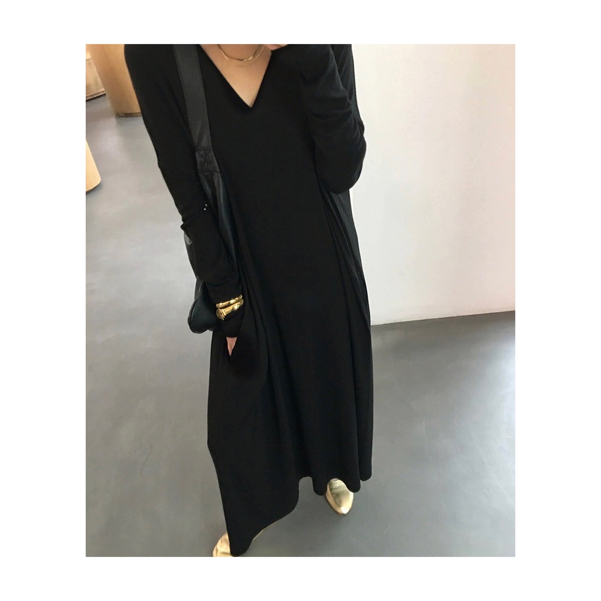 Vneck loose ONE PIECE