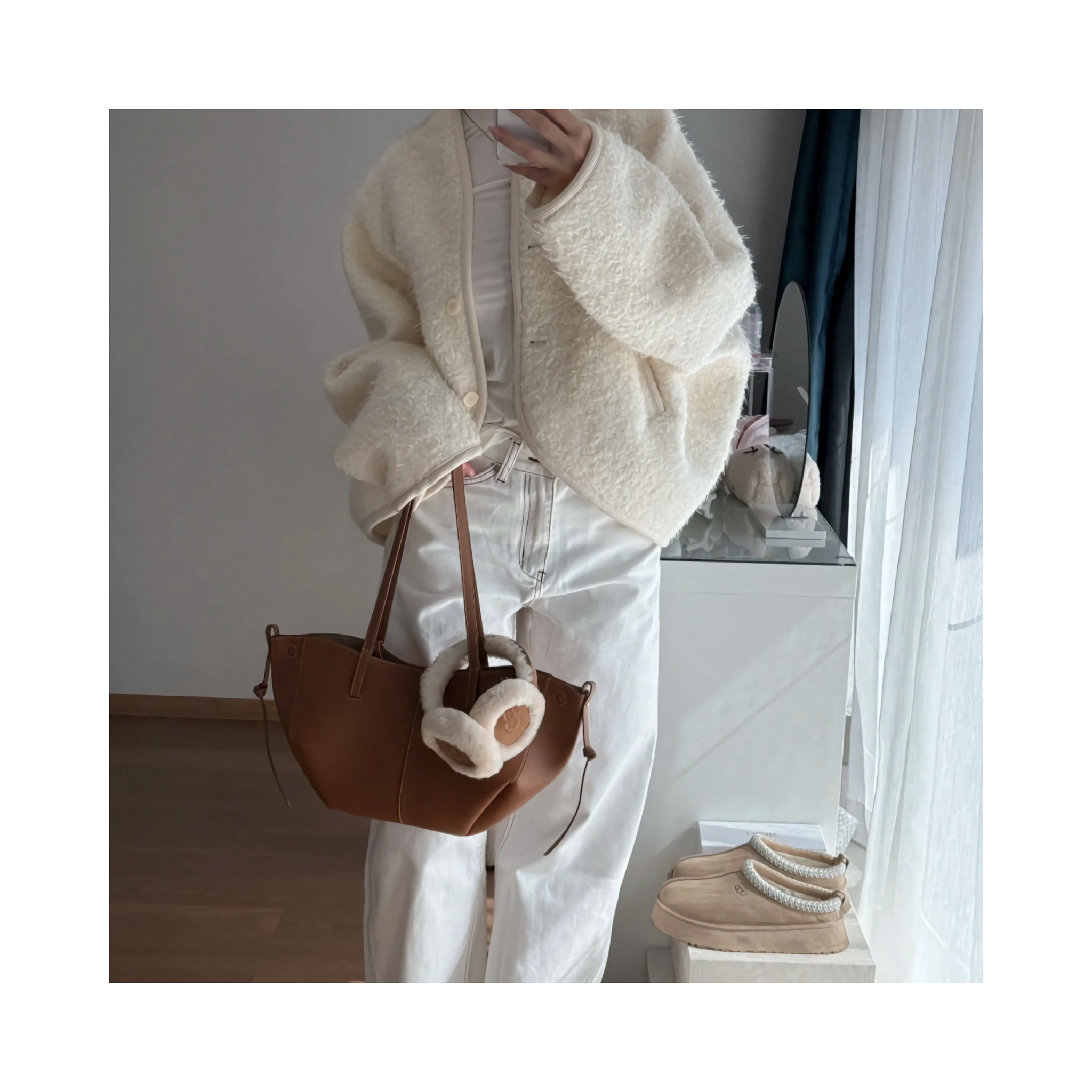 wool short outcardigan