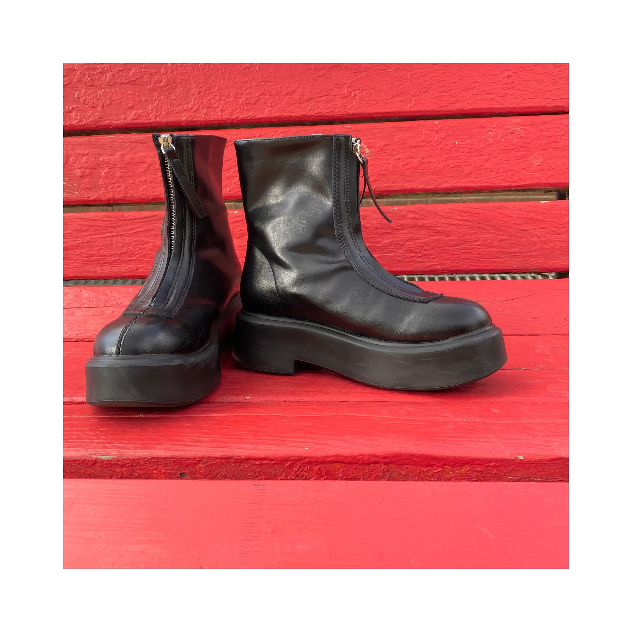 realleatherzip boots