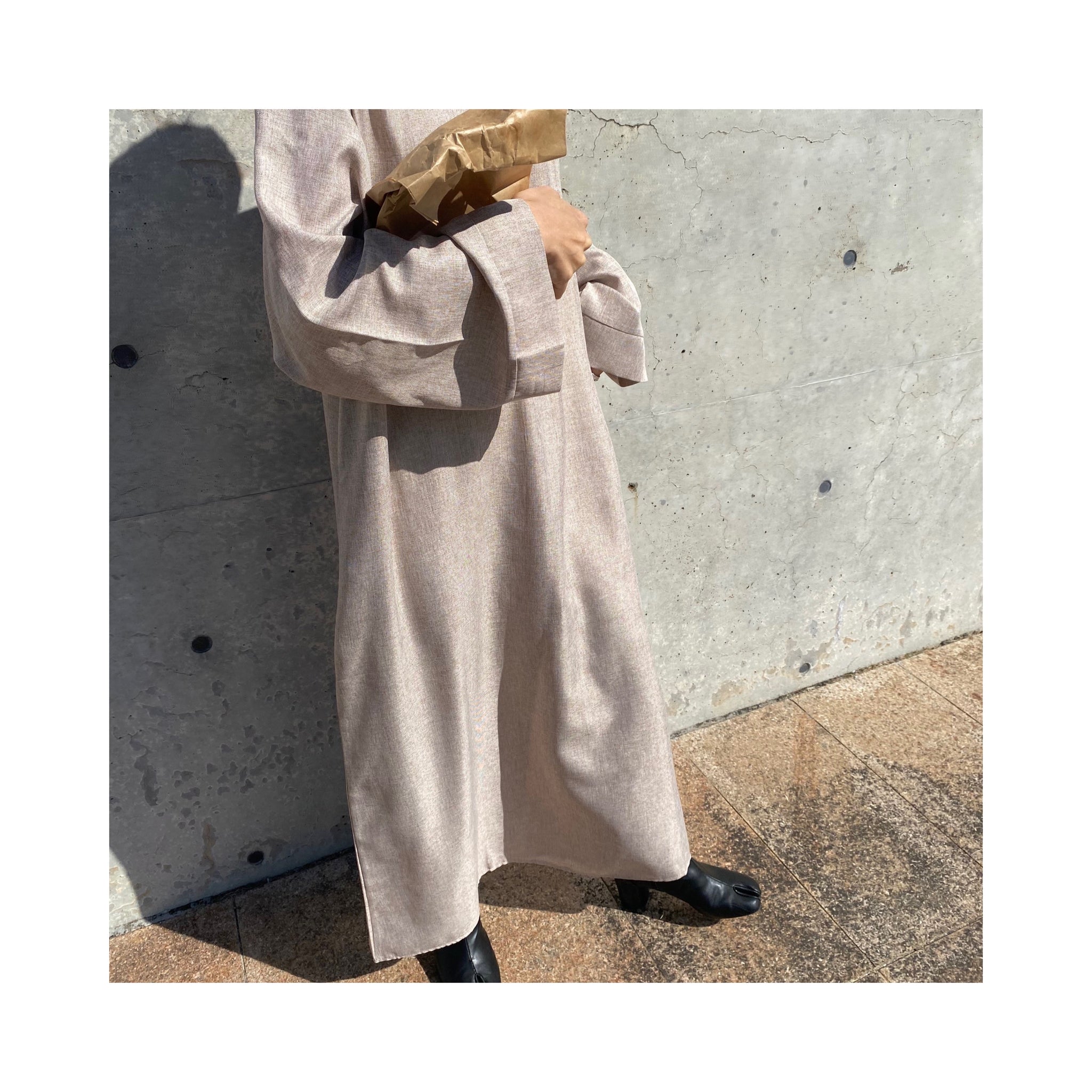 linen long ONE PIECE