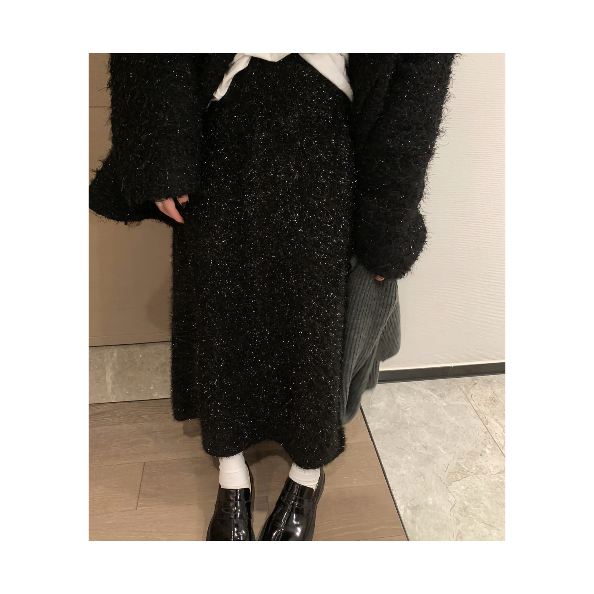 glitter knitskirt