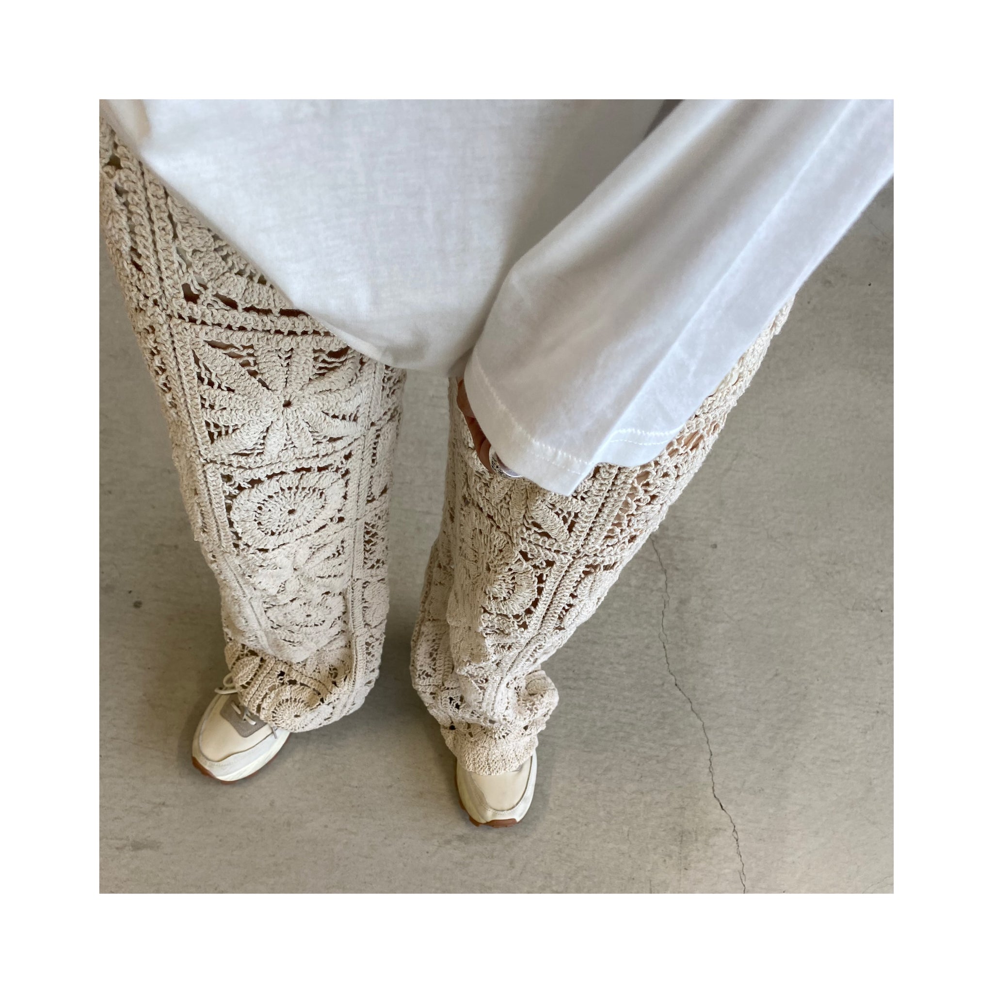 vintage flowernetpants