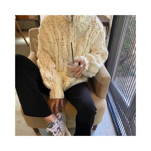volume handmade cardigan