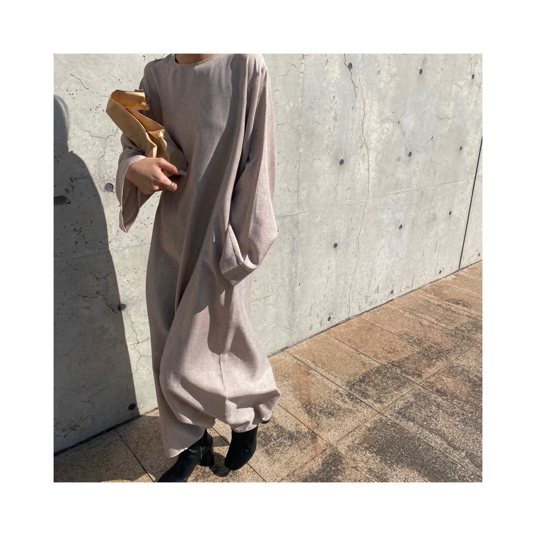 linen long ONE PIECE