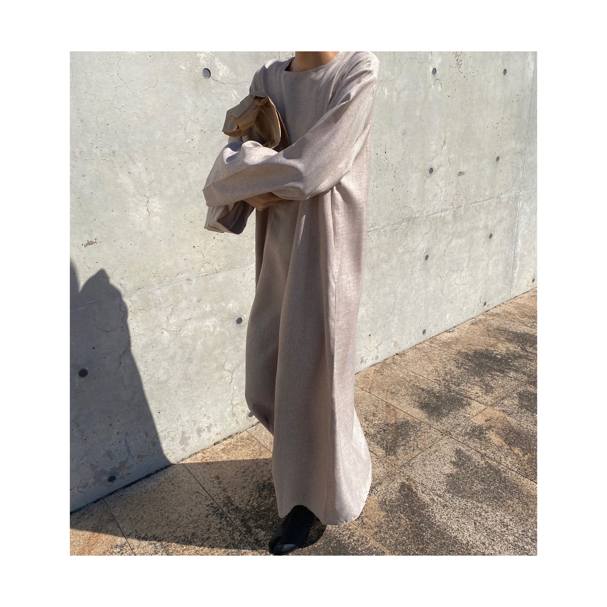 linen long ONE PIECE