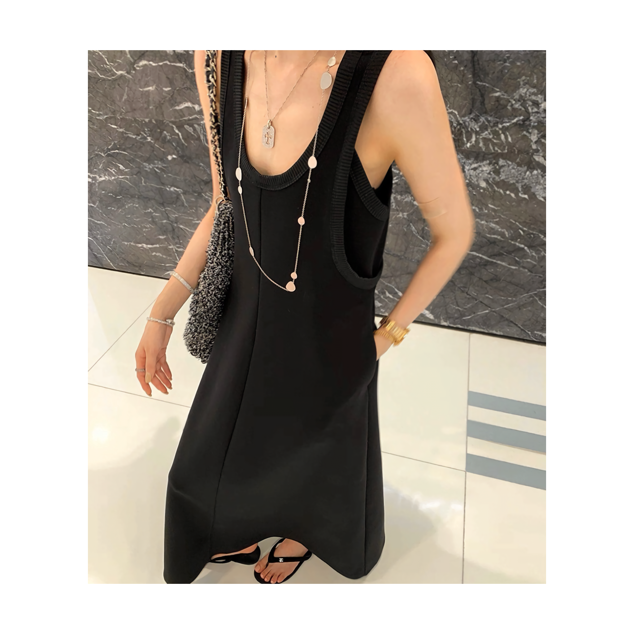 cotton long onepiece