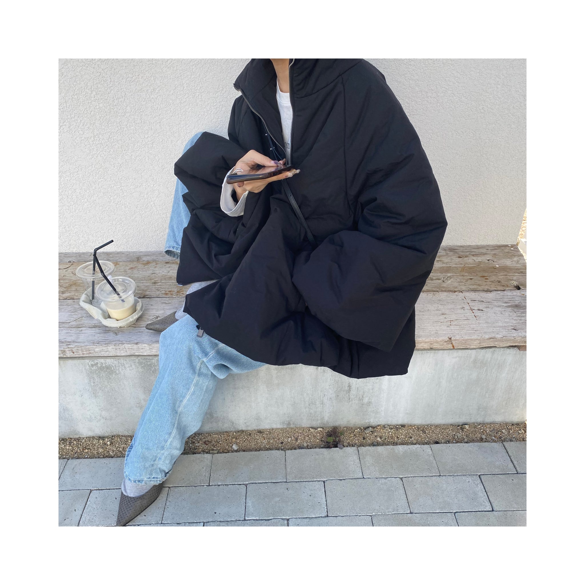 flare ball downjacket