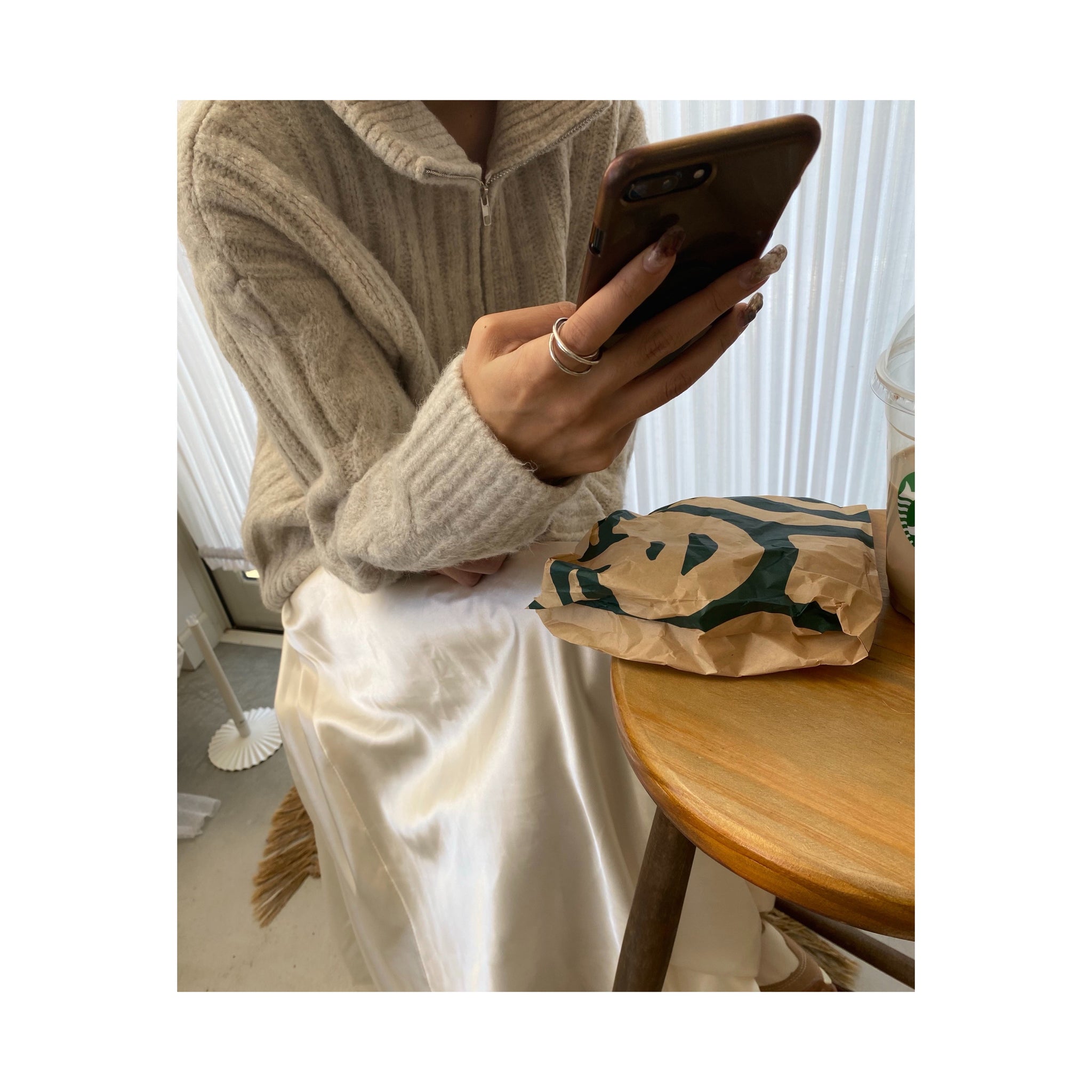 halfzip ribcable knit