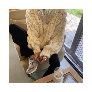 volume handmade cardigan