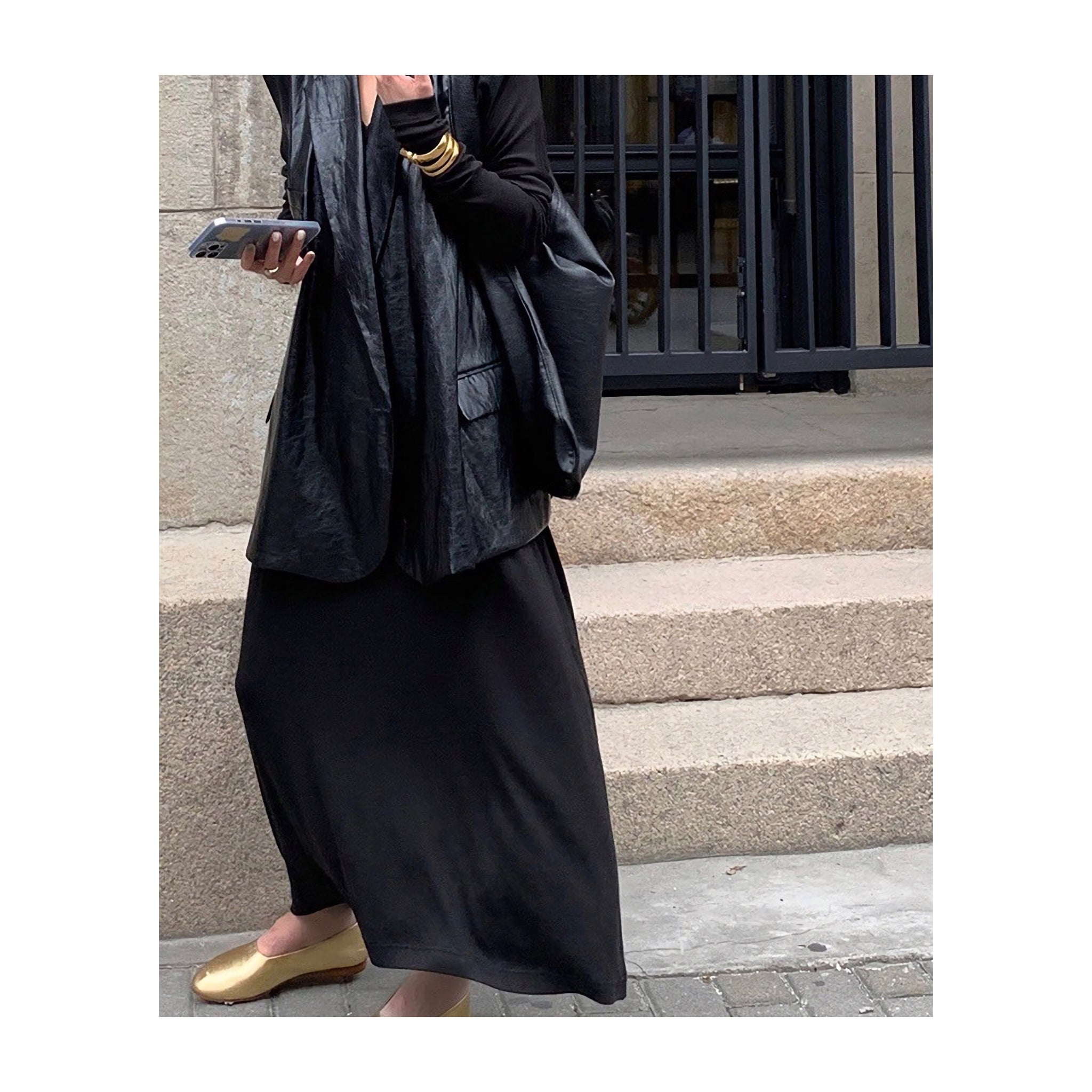 Vneck loose ONE PIECE