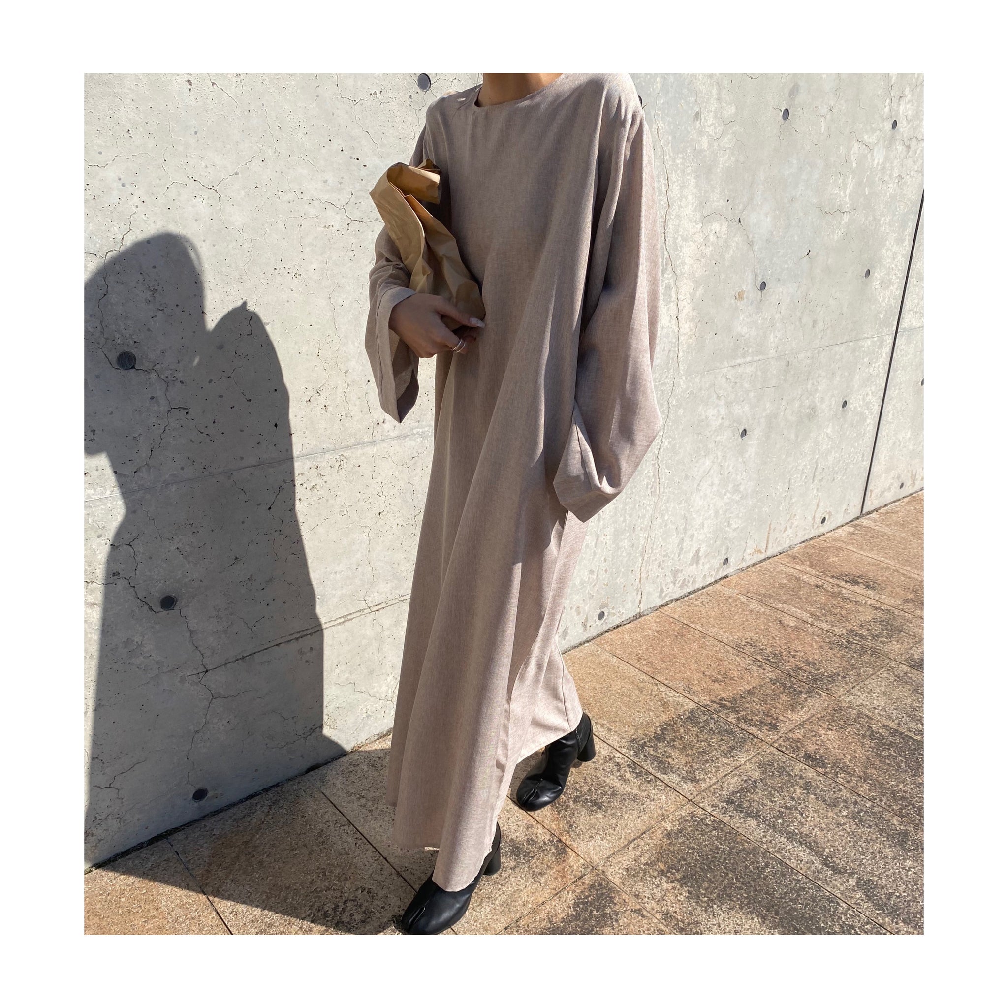 linen long ONE PIECE