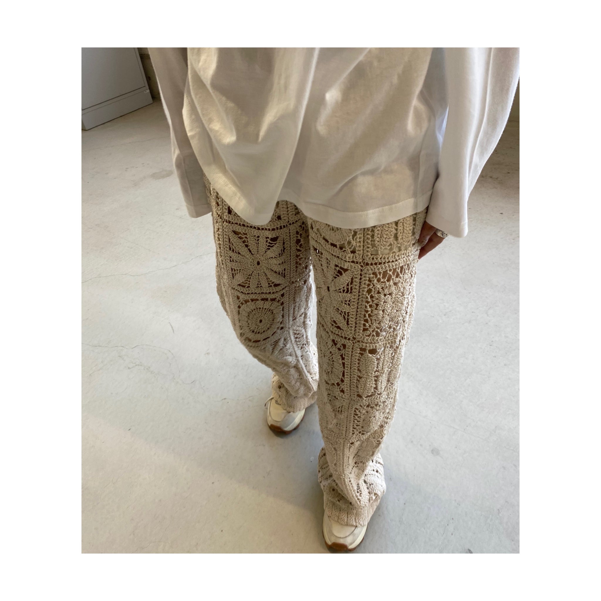 vintage flowernetpants