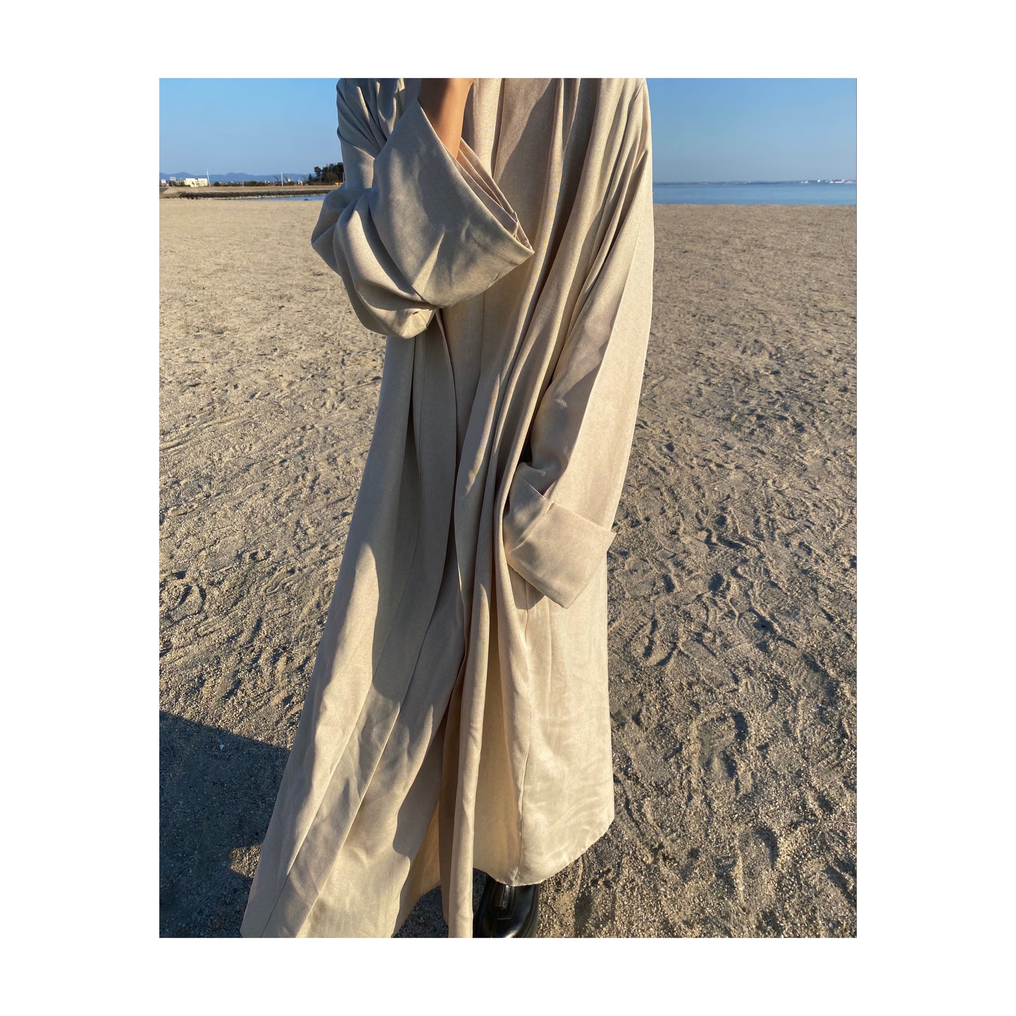 linen long ONE PIECE