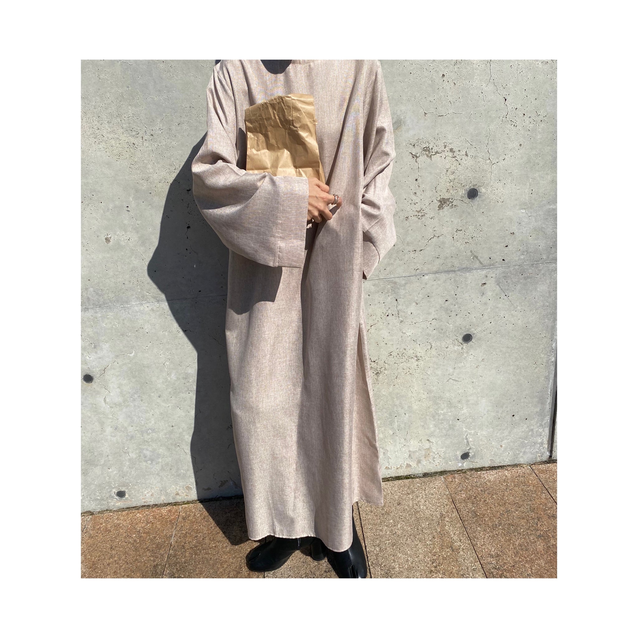 linen long ONE PIECE