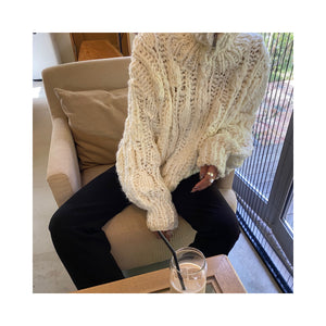 volume handmade cardigan