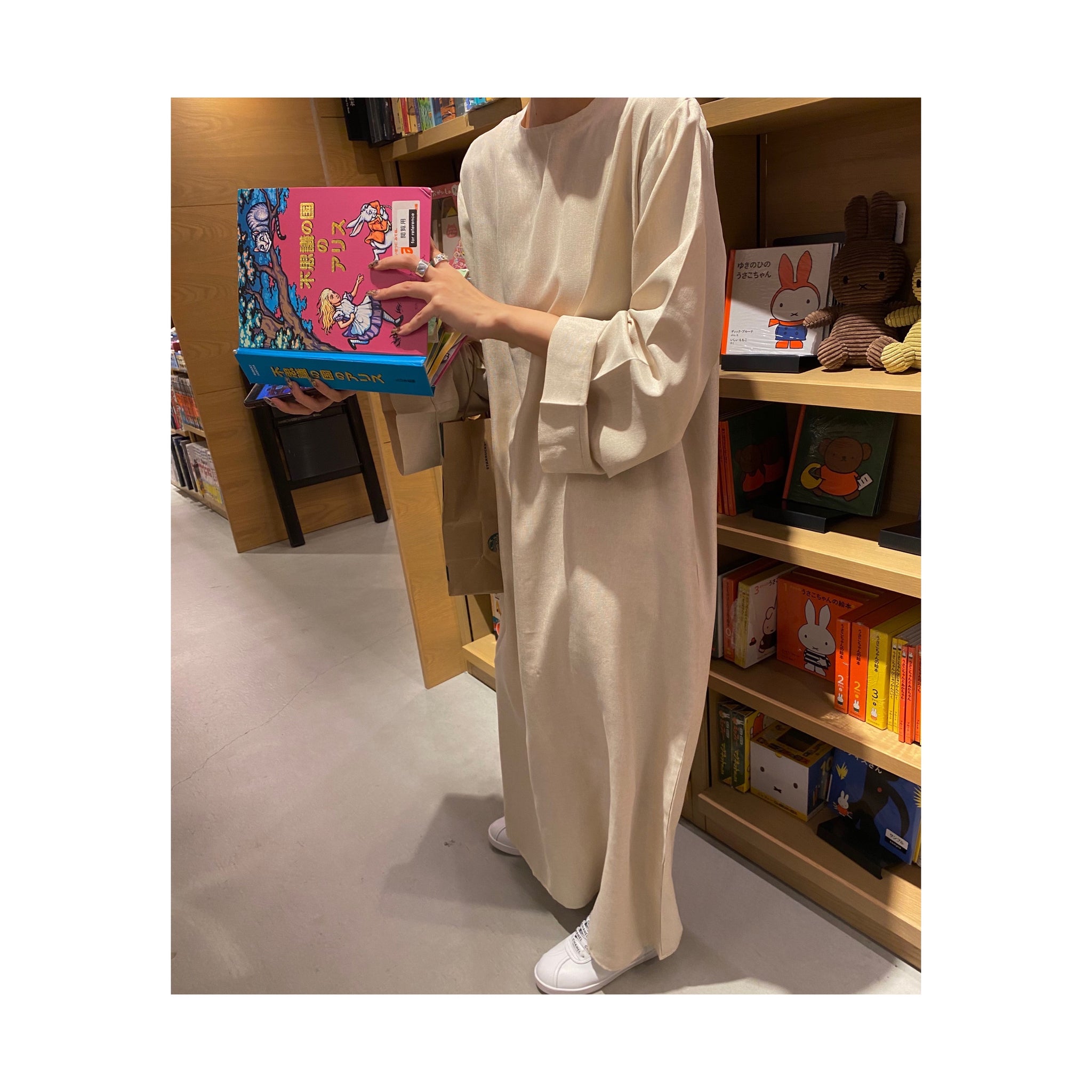 linen long ONE PIECE