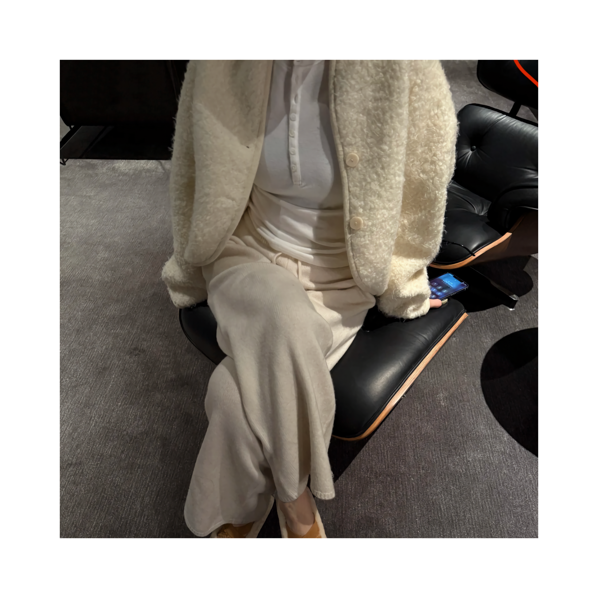 wool short outcardigan