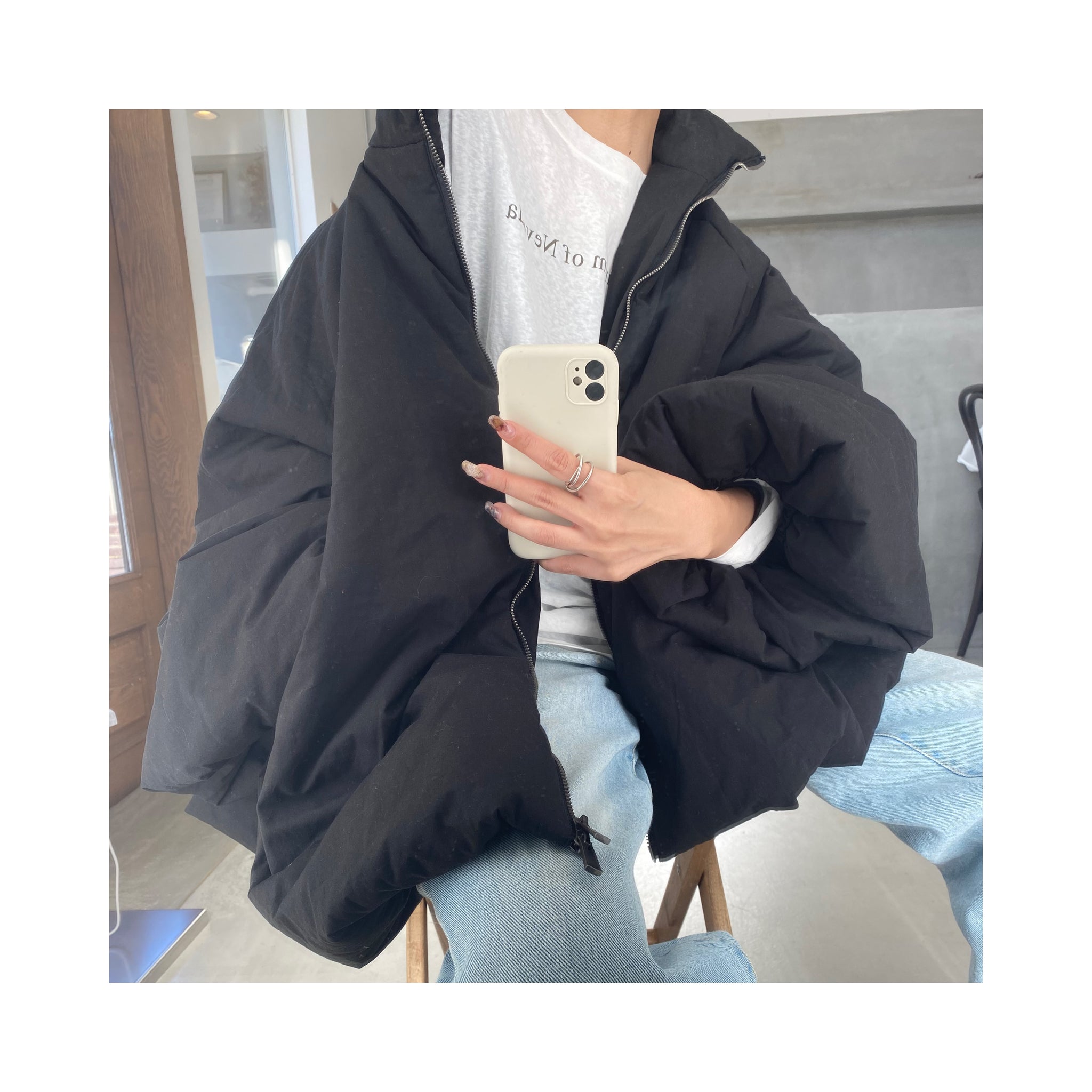 flare ball downjacket