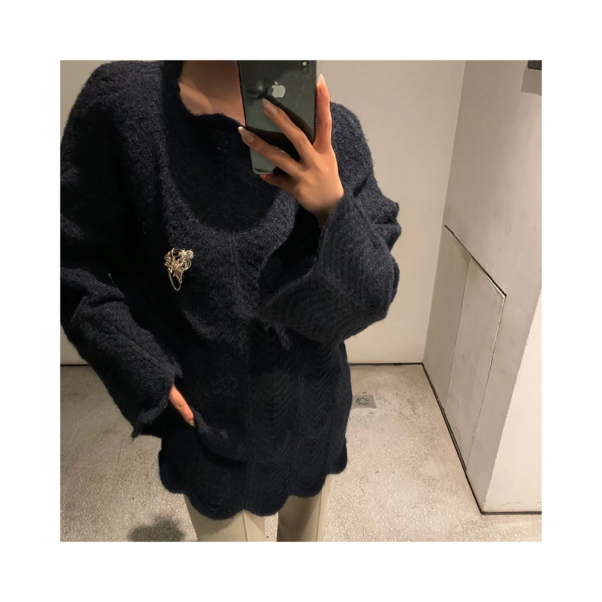 scale wool knit