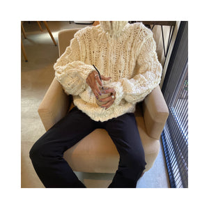 volume handmade cardigan