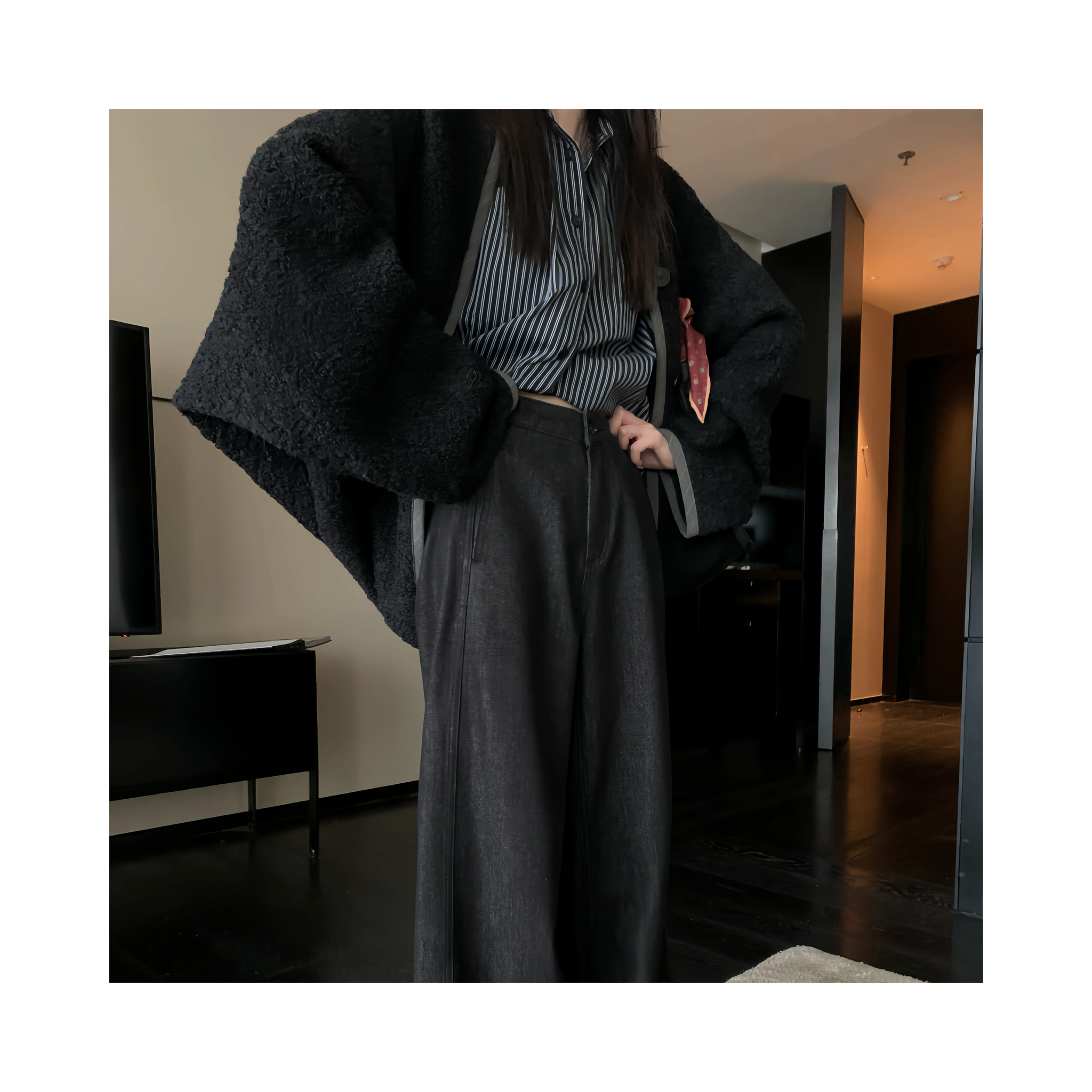 wool short outcardigan