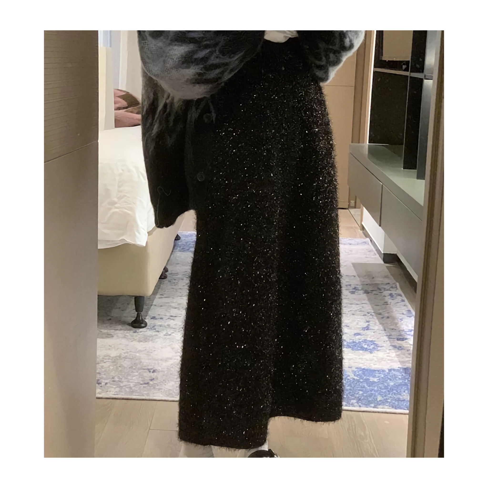 glitter knitskirt