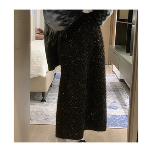 glitter knitskirt
