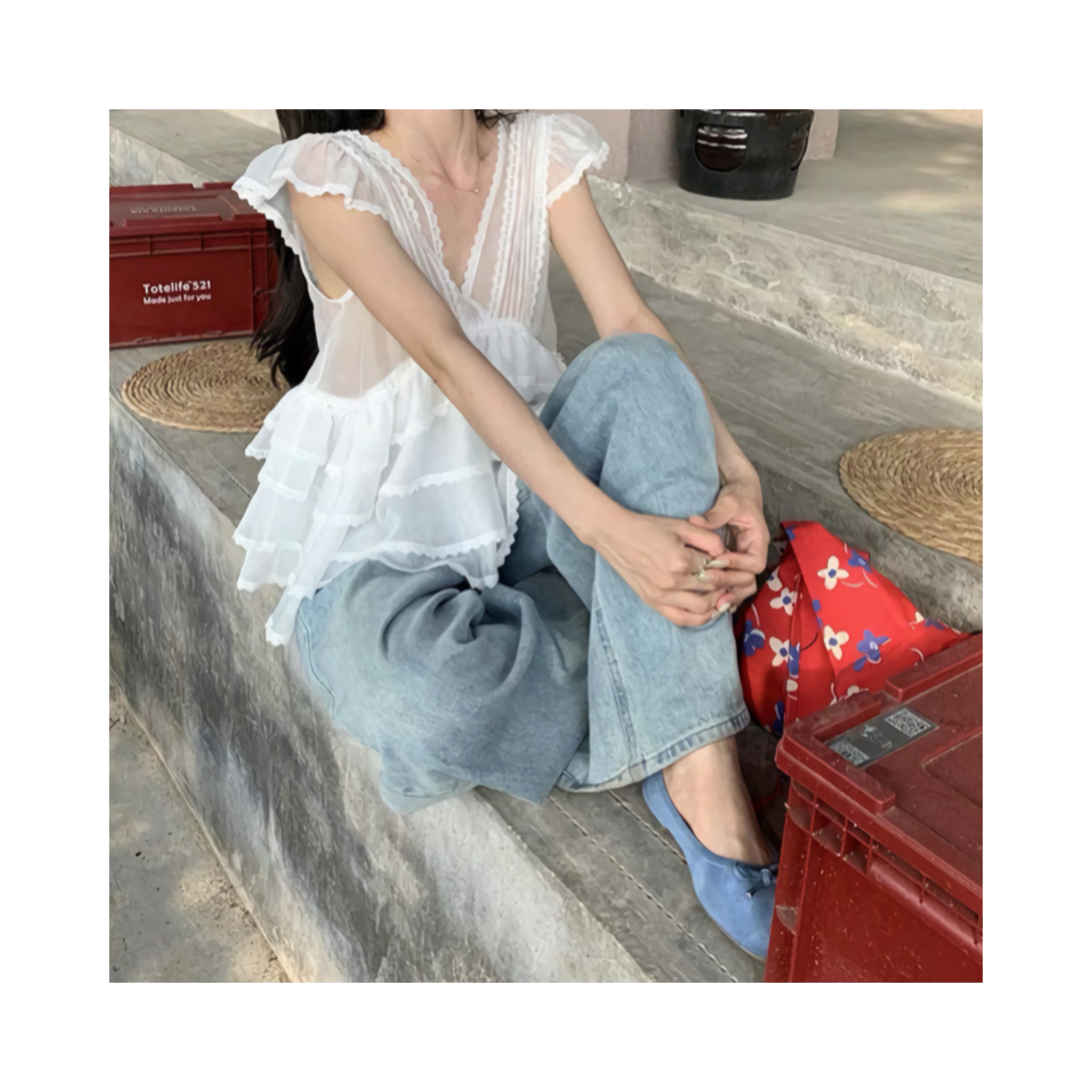 Tiered Ruffle blouse