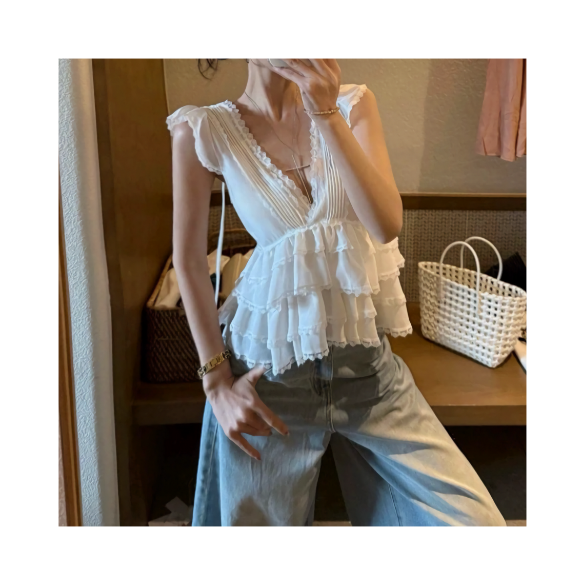 Tiered Ruffle blouse