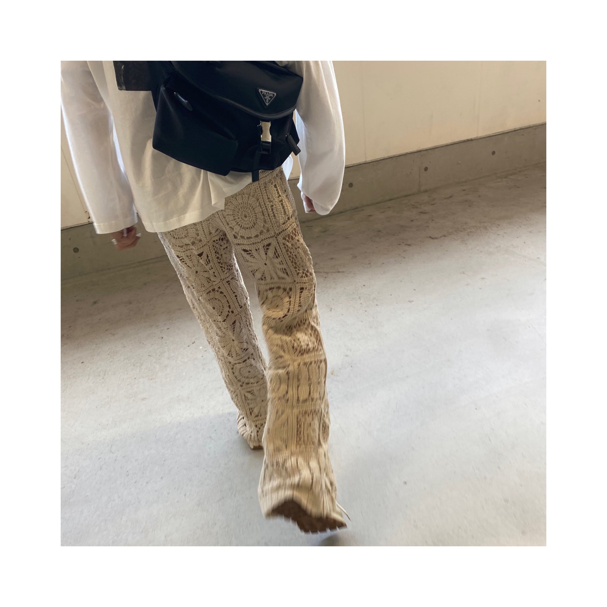 vintage flowernetpants