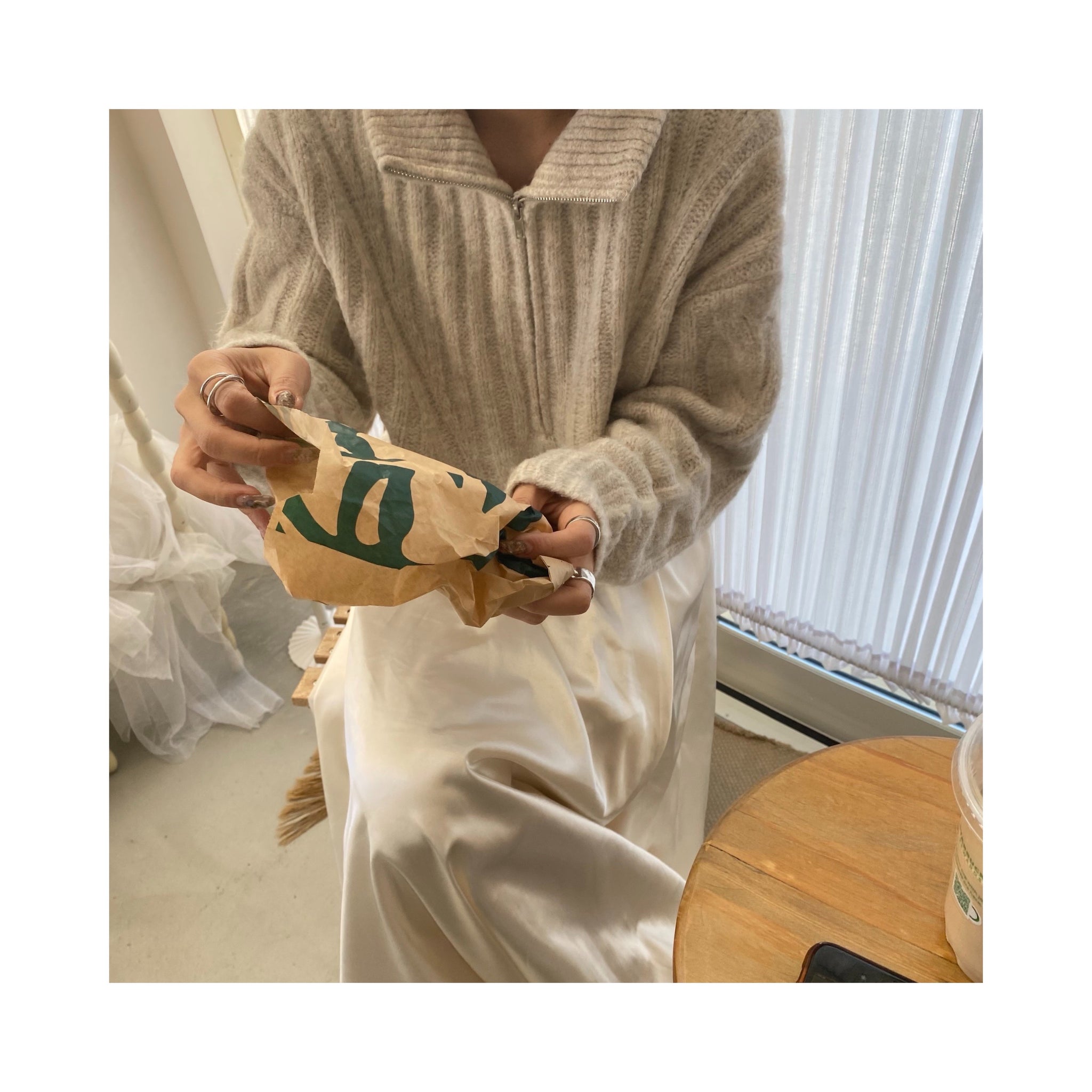 halfzip ribcable knit