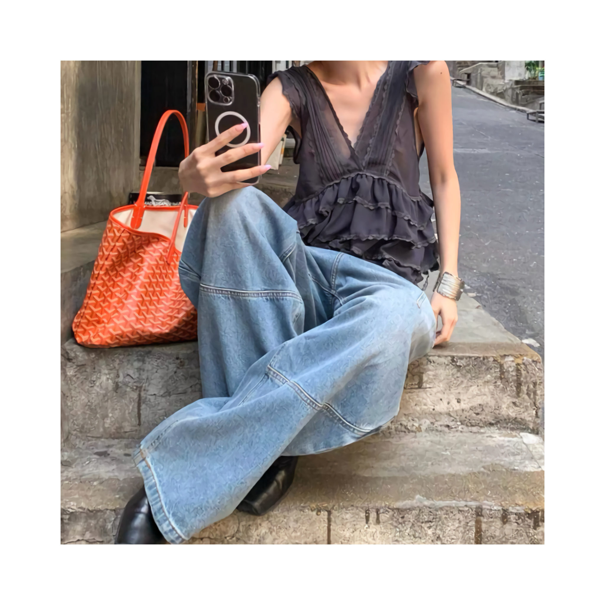 Tiered Ruffle blouse