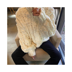 volume handmade cardigan