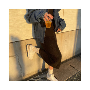 glitter knitskirt