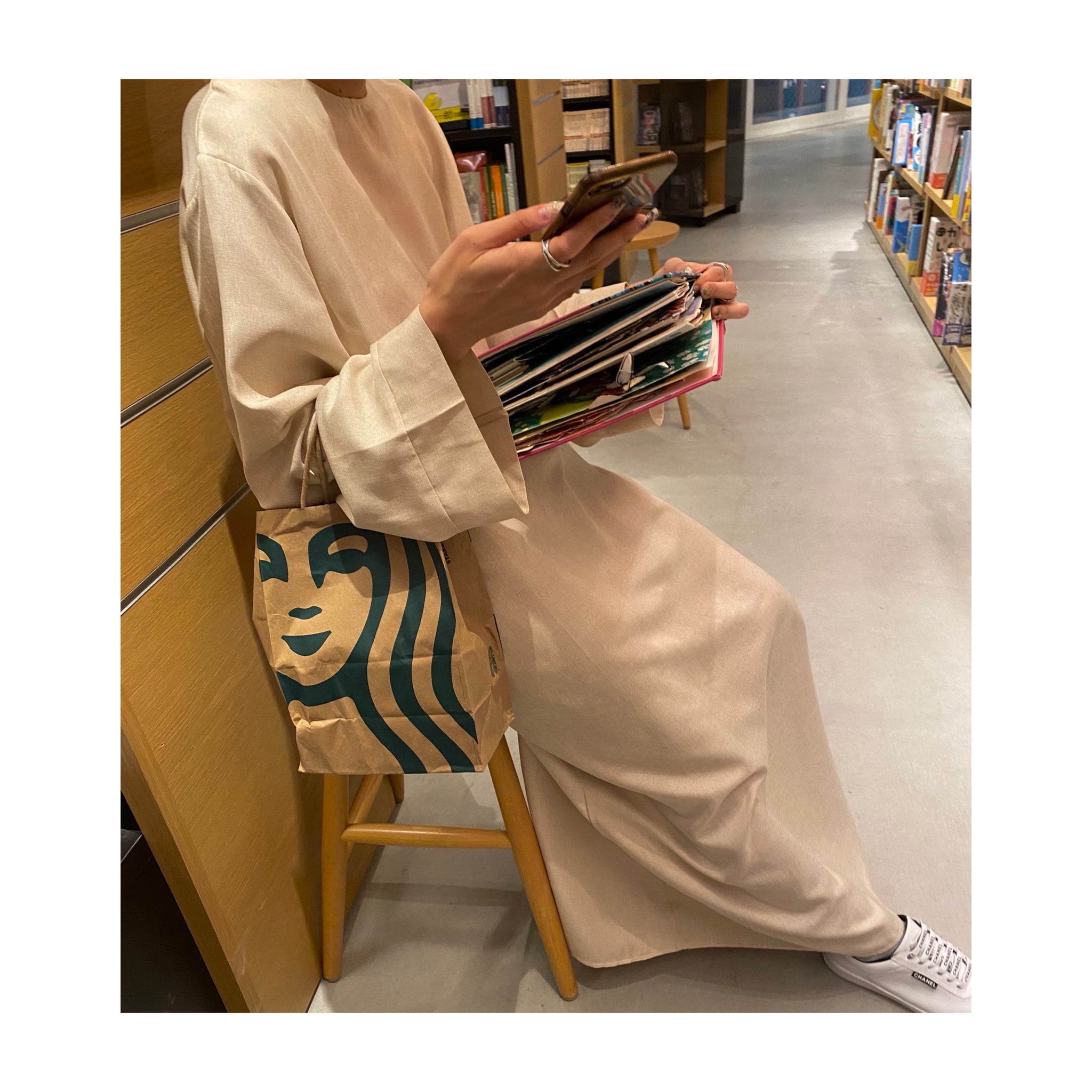 linen long ONE PIECE