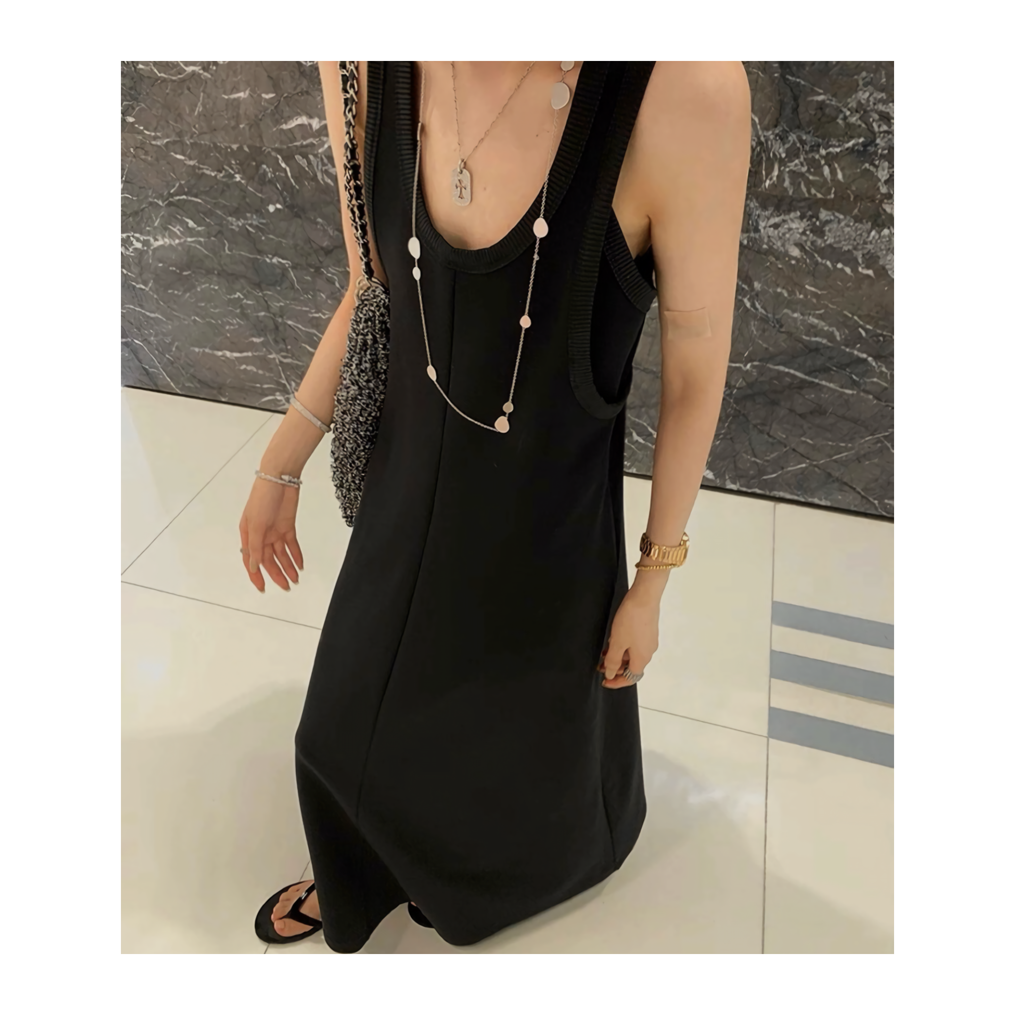 cotton long onepiece