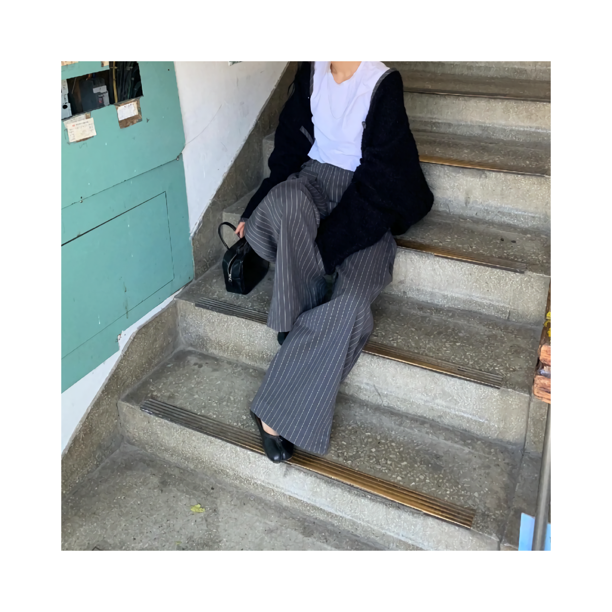 wool short outcardigan