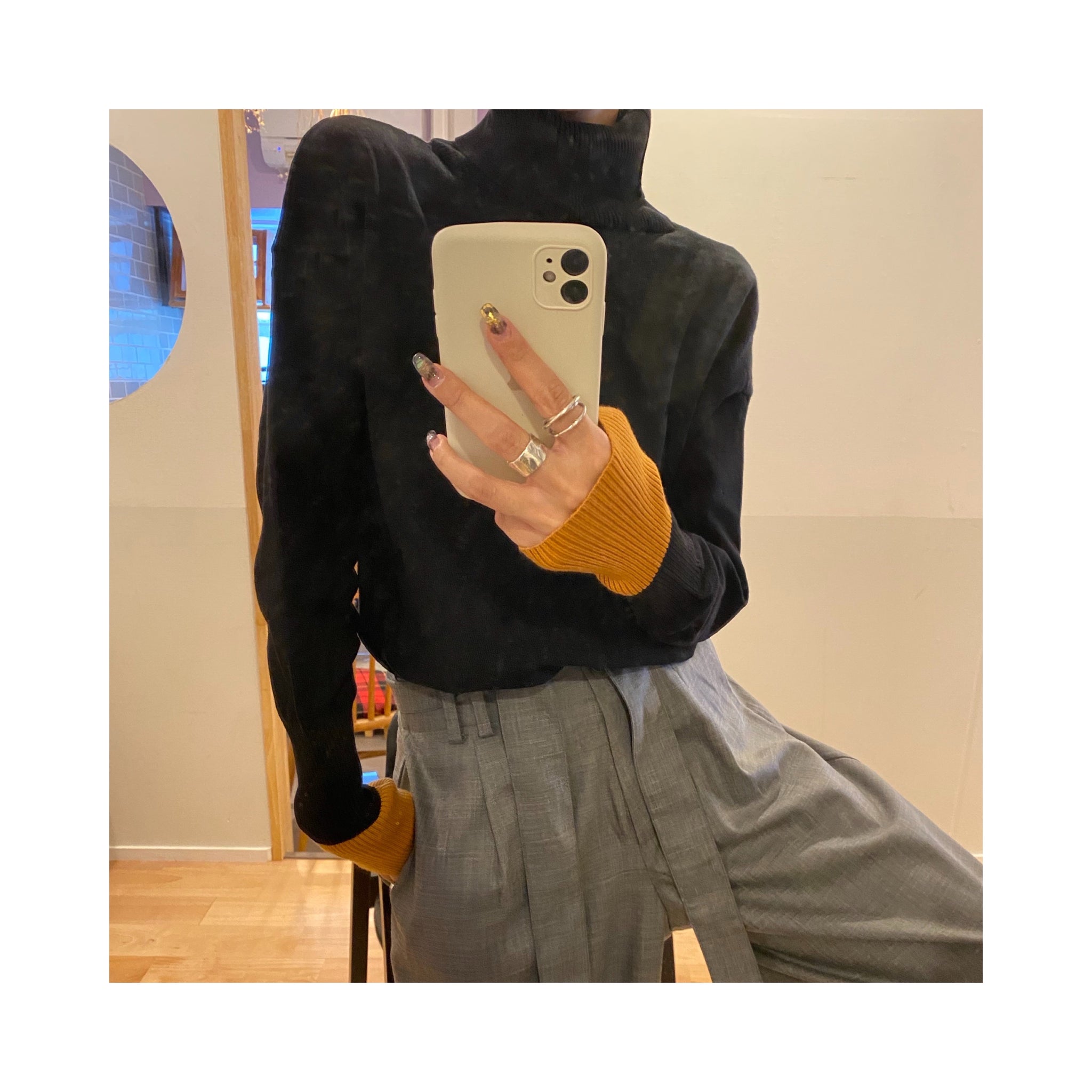 turtle pointcolorknit