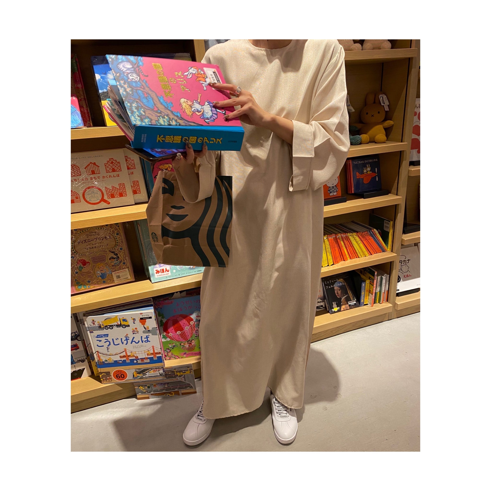 linen long ONE PIECE