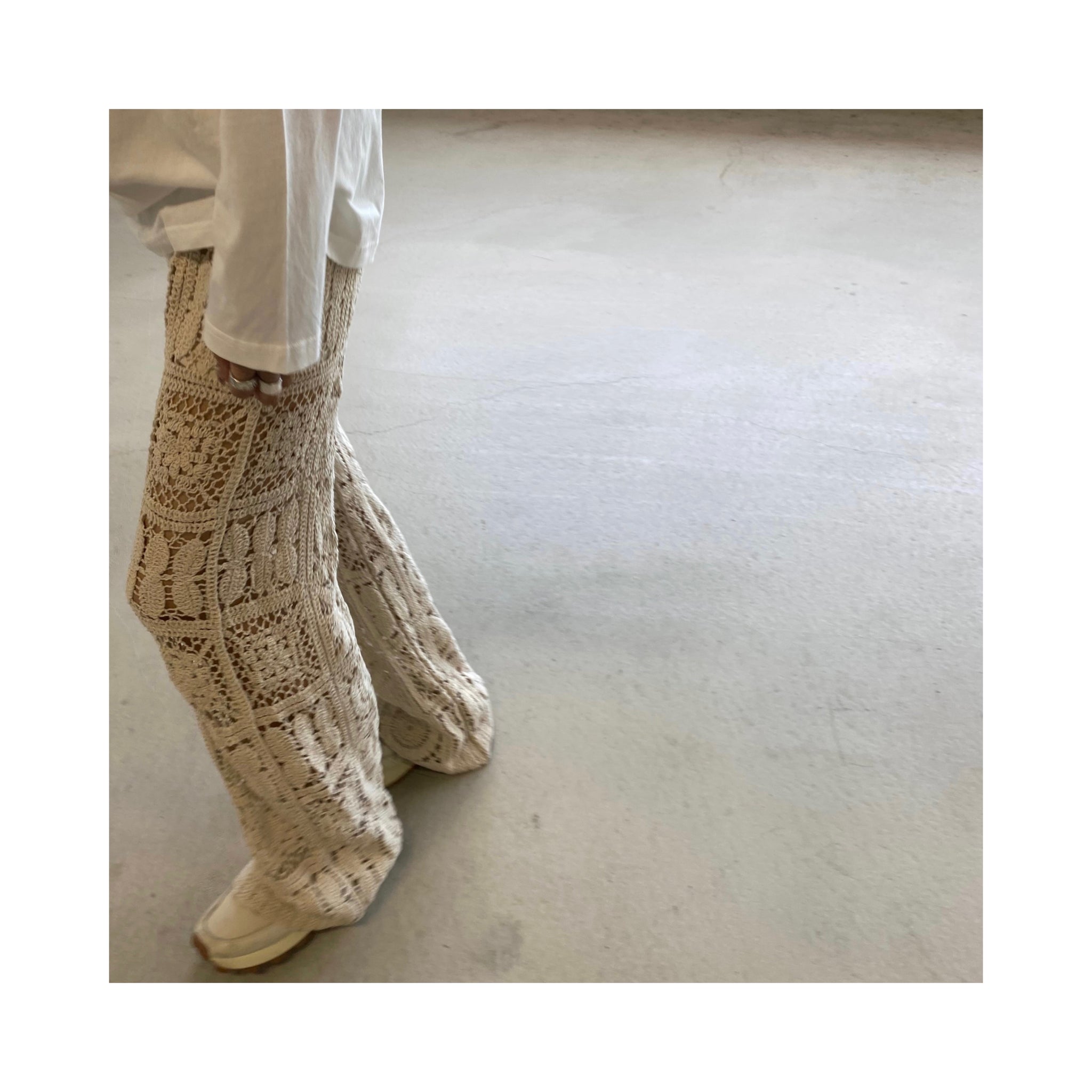 vintage flowernetpants