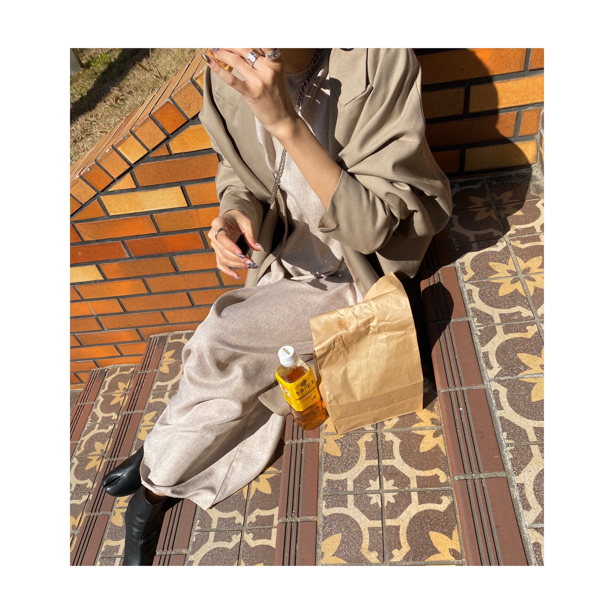 linen long ONE PIECE