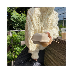 volume handmade cardigan
